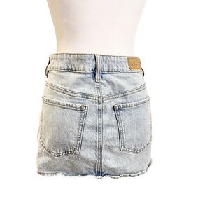 Pacific Sunwear XS 26 waist Light Blue short Denim Jean Skirt